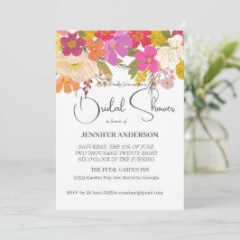 Floral Summer Garden Invitation de la douche nupti