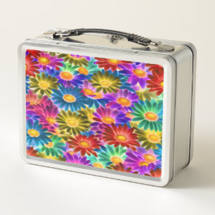 Floral Sunshine #444 - Metal Lunchbox