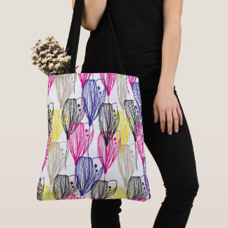 Floral sur tout le sac fourre-tout motif