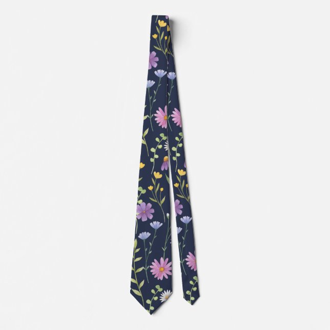 Floral Surface Pattern-Fashion Spring Flowers      Krawatte (Vorderseite)