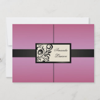 Floral Swirls Invitation Einladung