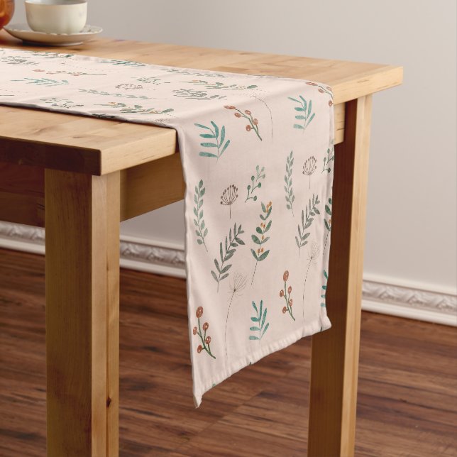 Floral Table Runner Mittelgroßer Tischläufer (Beispiel)