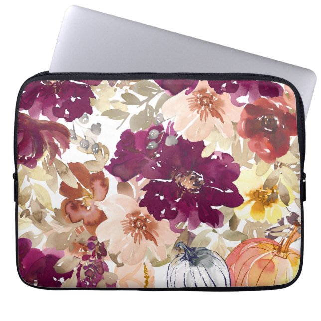 Floral Tattoo Laptopschutzhülle (Vorderseite)