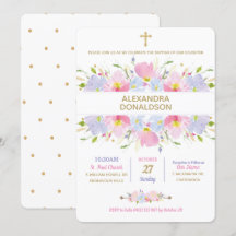 Floral Taufe Christening Girl