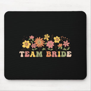 Floral Team Bride Wildblume Wedding Bachelorette Mousepad