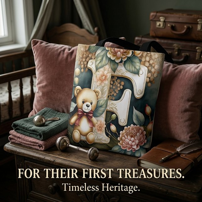 FLoral Teddy Bear Brief F Tasche (Von Creator hochgeladen)