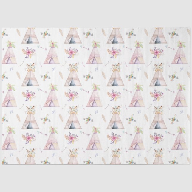 Floral TeePiss Geschenkpapier Seidenpapier (Vorderseite)