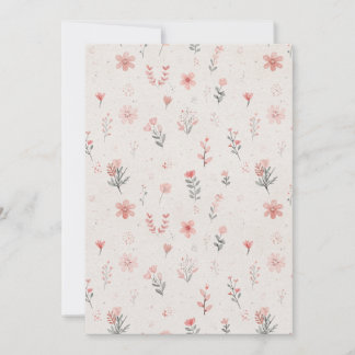 Floral Thank You Card Dankeskarte