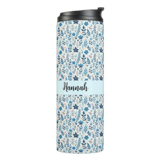 Floral Thermal Glass Thermosbecher