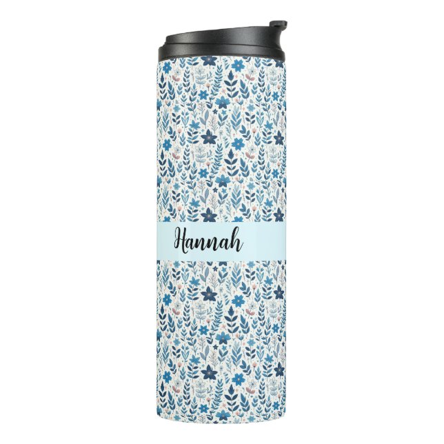 Floral Thermal Glass Thermosbecher (Nach links gedreht)