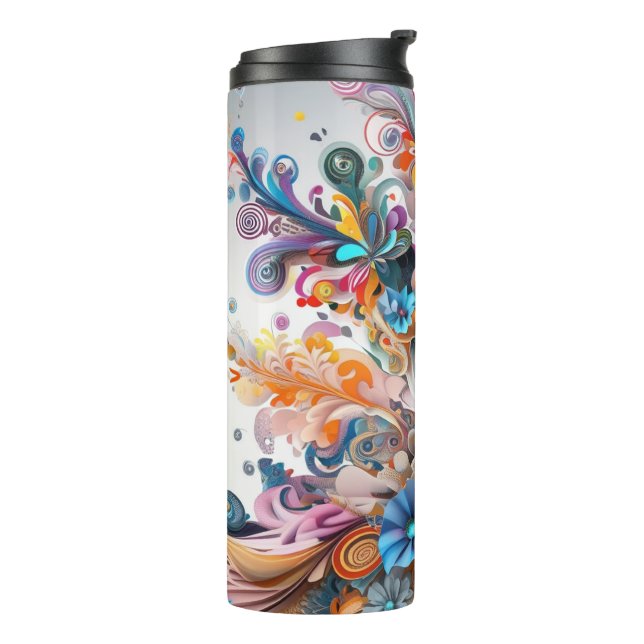 floral thermosbecher (Nach links gedreht)