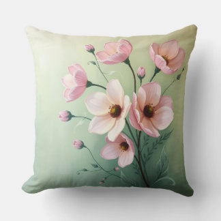 Floral Throw Pillow Kissen