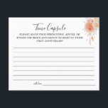 Floral Time Kapsel Hochzeitstag Karte<br><div class="desc">Fügen Sie Ihre eigenen Informationen hinzu und für weitere Anpassungen klicken Sie auf den Link "Klicken Sie auf,  um weiter anzupassen". ~ Karo-Sammlung für passende Spiele,  Einladung,  Zeichen und mehr ~</div>