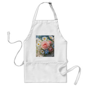 Floral Timeless Eleganz trifft flüsterte Romantik Schürze