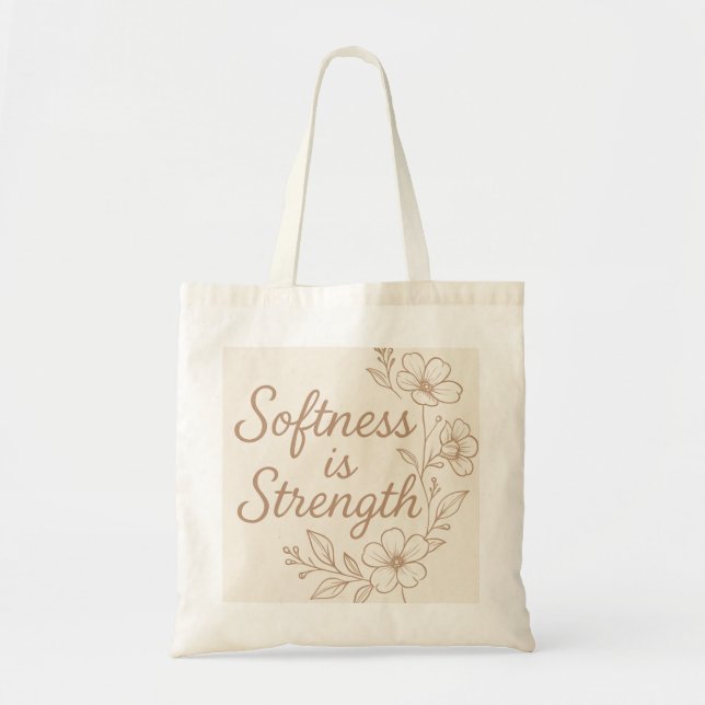  Floral Tote Bag – Feminine Empowerment Gift Tragetasche (Vorne)