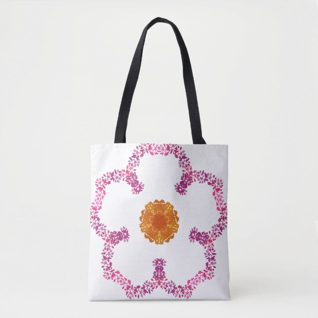 Floral Tote Bag Tasche (Vorderseite)