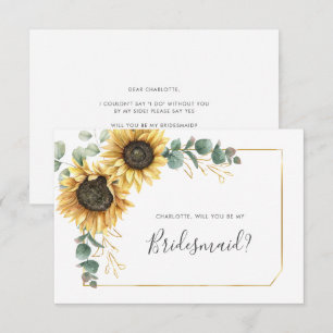 Floral Tournesol Eucalyptus Soyez ma carte de demo
