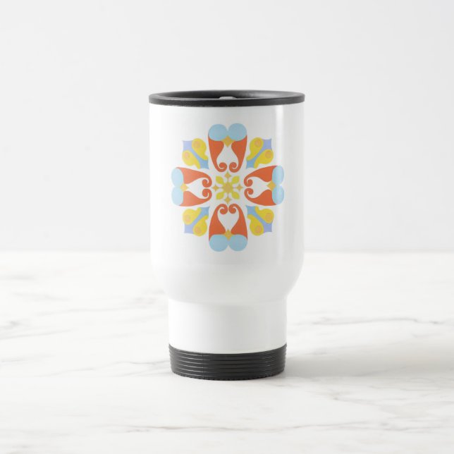 Floral Travel Reisebecher (Mittel)