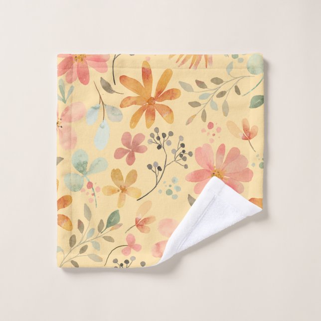 Floral Trendy bedruckte Wash Tuch (Waschlappen)