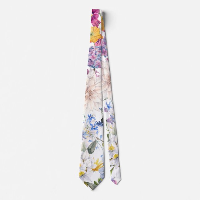 Floral trendy krawatte (Vorderseite)