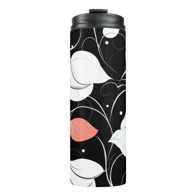 Floral trifft Coral Thermosbecher (Vorderseite)