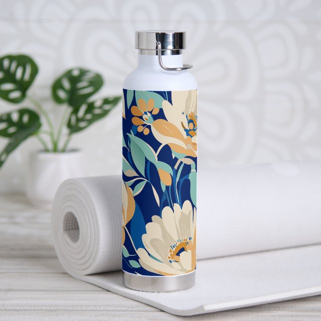 floral trinkflasche (Yoga)