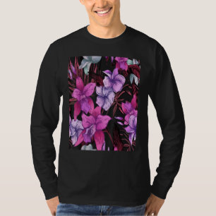 Floral Tropical Seamless Muster T-Shirt