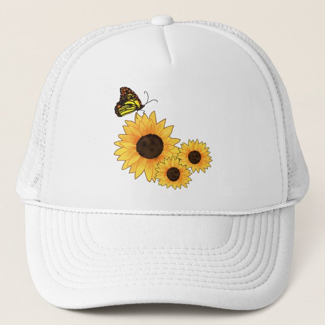 floral truckerkappe (Vorderseite)