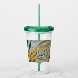 Floral Tumbler Acryltrinkbecher