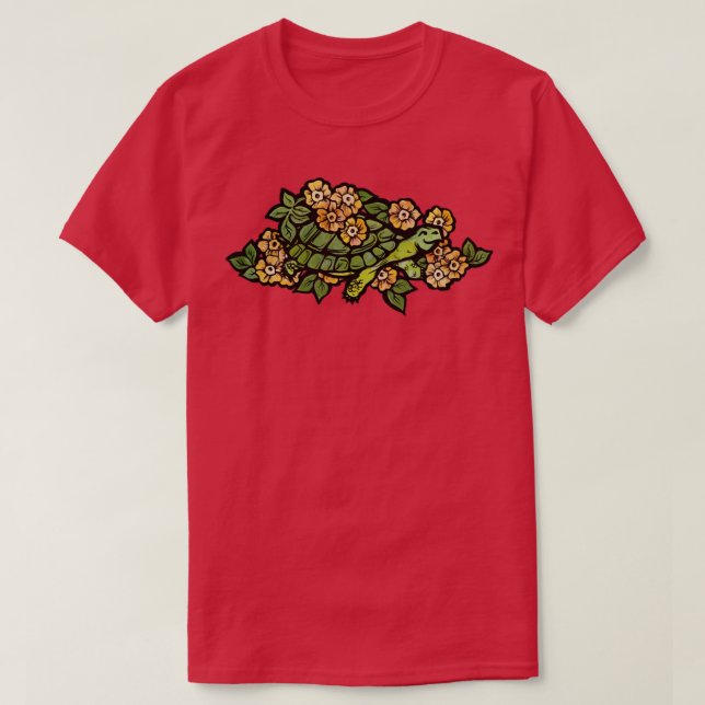 Floral Turtle T-Shirt (Design vorne)