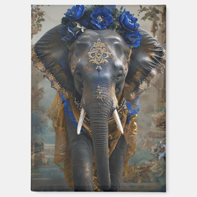 Floral Tusk Magnet (Vorderseite)