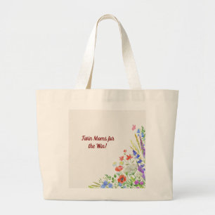 Floral Twin Mama Jumbo Stoffbeutel