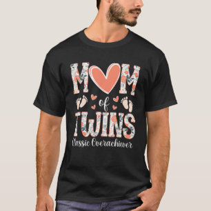 Floral Twins Mutter Funny Mama Twins Classic Ove T-Shirt