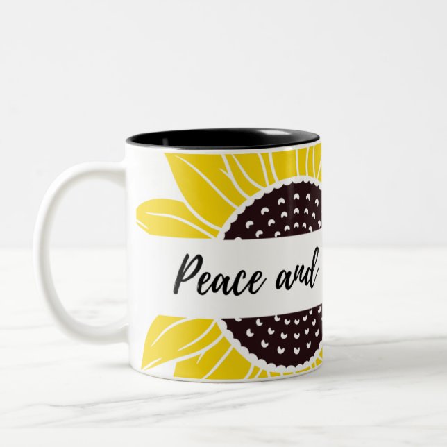 Floral Two Ton Tasse (Links)
