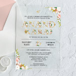 Floral Typografie Anand Karaj Sikh Wedding Acryleinladungen<br><div class="desc">Erleben Sie die Sikh-Hochzeit mit modernster Typografie und schönen Blume. Fügen Sie einfach Ihre Veranstaltungsdetails zu dieser einfach zu bedienenden Vorlage hinzu,  um sie zu einer einmaligen Einladung zu machen.</div>