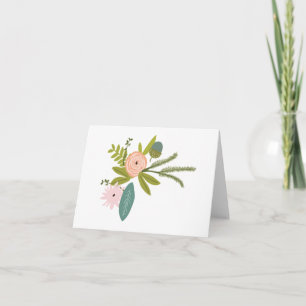 Floral und Fauna Boho Vielen Dank Dankeskarte