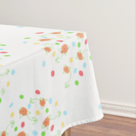 Floral und Polka Dot Gemustert Tischdecke