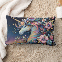 Floral Unicorn Night Fantasy