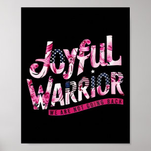 Floral US Flag Joyful Warrior Wir werden nicht wie Poster