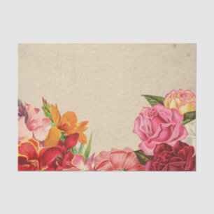Floral Valentinstag Rosen & andere Blumen Seidenpapier