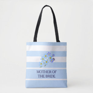 Floral vergessen mich nicht Custom Text & Name Hoc Tasche