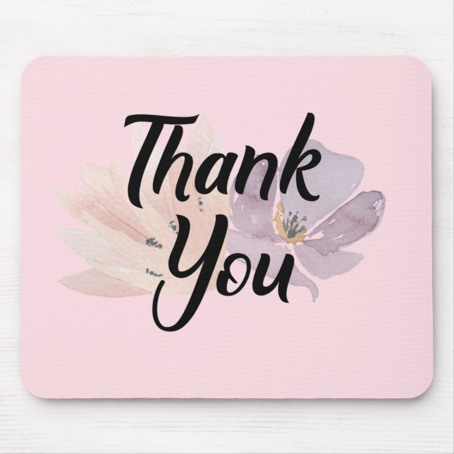 Floral Vielen Dank für Ihr Geschenk Mousepad (Vorne)