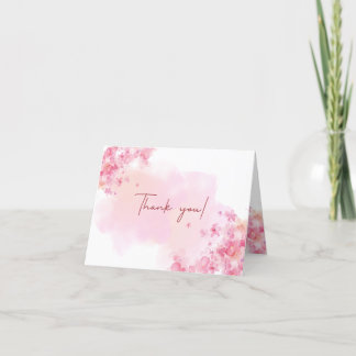 Floral Vielen Dank für Ihre Hochzeitkarte Dankeskarte