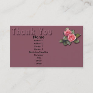 Floral Vielen Dank Karte