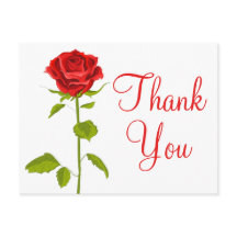 Floral Vielen Dank Rote Rose Blume Hochzeit Romant