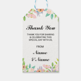 Floral Vielen Dank, Sie markieren die Gastgeschenk Geschenkanhänger