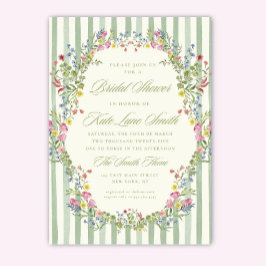 Floral Vintage Bridal Shower Invitation: Editable  Einladung
