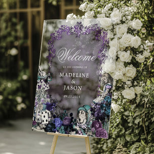 Floral Vintage Dark Alice en Mariage Wonderland