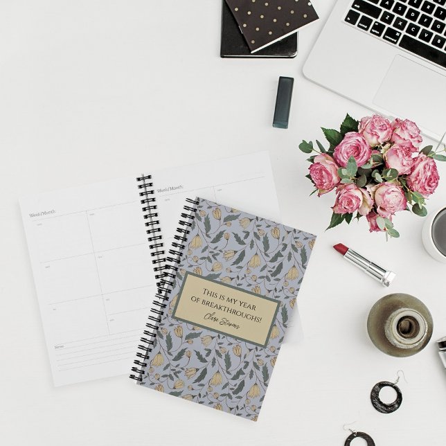 Floral vintage Jaune et Vert Illustré (Créateur téléchargé)