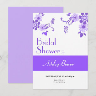 Floral Violet Einladung